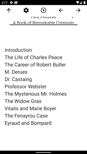 Android application Book, A Book of Remarkable Cri screenshort