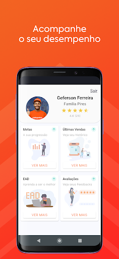 Android application ClubPetro Frentista screenshort