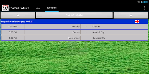 Football Fixtures