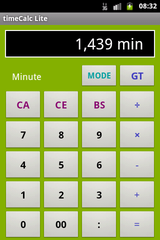 timeCalc Lite Screen 3