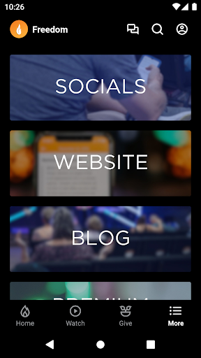 Freedom Fellowship App Screen 3