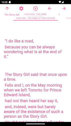 Android application zBook: The Story Girl screenshort