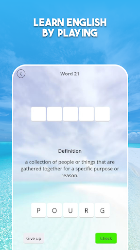 Android application Word Game - English Vocabulary screenshort