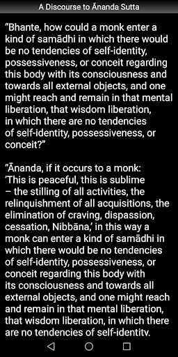 A Discourse to Ananda - Sutta Screen 3