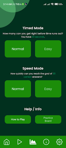 Android application Chess Board Color Trainer screenshort