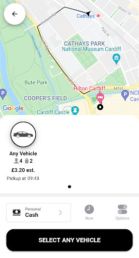 Capital Cabs Cardiff Screen 3
