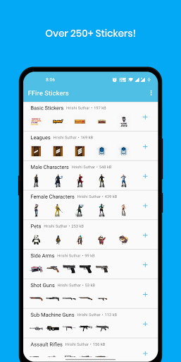 FFire Stickers Screen 2