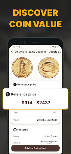 Coin Scan - Coin Identifier Screen 3