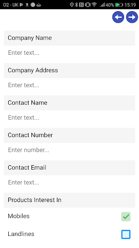 Active Forms Screen 2