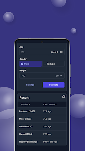 Ideal Weight Calculator
