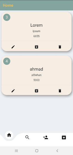 Android application Clinic management screenshort