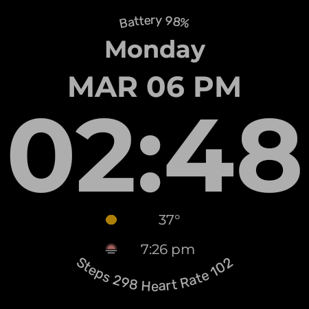 CDL Big Digital Watch Face Screen 3