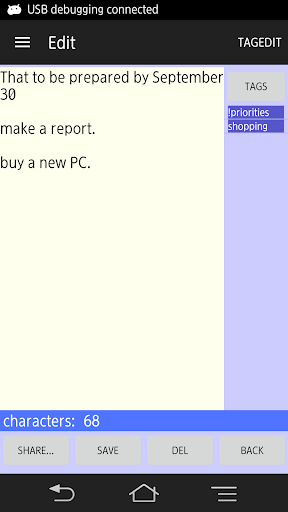 tagMemo - simple notepad Screen 3