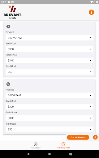 Screenshot of Brevant™ seeds