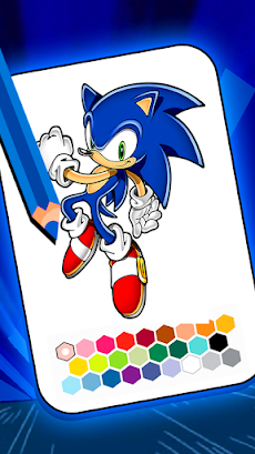 Soni coloring blue hedgehogsのおすすめ画像2