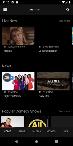 Screenshot of VNET Fiber TV