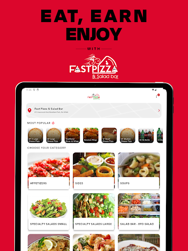 Screenshot of Fast Pizza & Salad Bar
