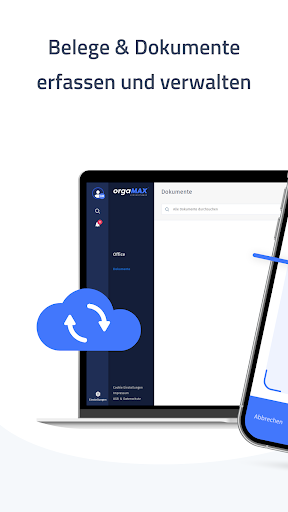 Android application orgaMAX Dokumente screenshort