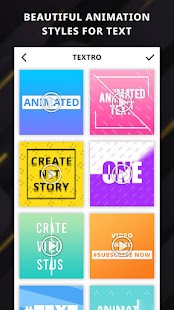 Textro: Animiertes Textvideo Screenshot
