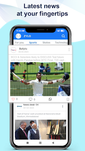 Android application Zylo News screenshort
