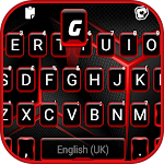 Cover Image of Herunterladen Red Black Tech Keyboard Backgr  APK