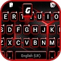 Red Black Tech Keyboard Background