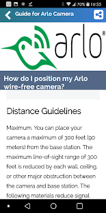 Guide for Arlo cameras 1.0.1 screenshots 1