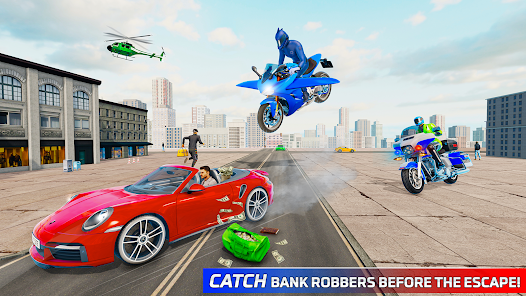 Police Flying Bike Robot Game  screenshots 21