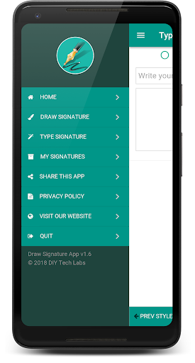 Draw Signature Screen 3
