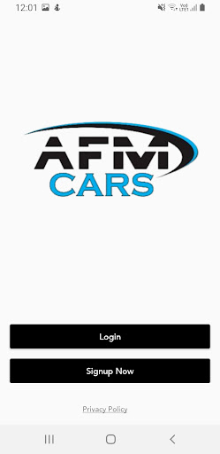 Android application AFM Cars screenshort