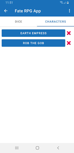 Fate RPG App Screen 3