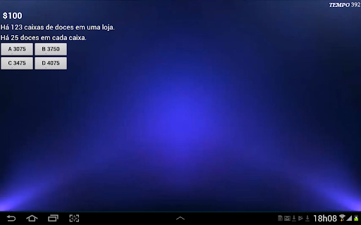 Olímpiada do milhão no tablet Screen 3