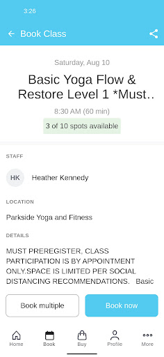 Sweetwater Yoga and Fitness Screen 3