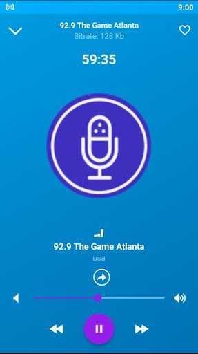 Android application 92.9 the game atlanta App USA screenshort