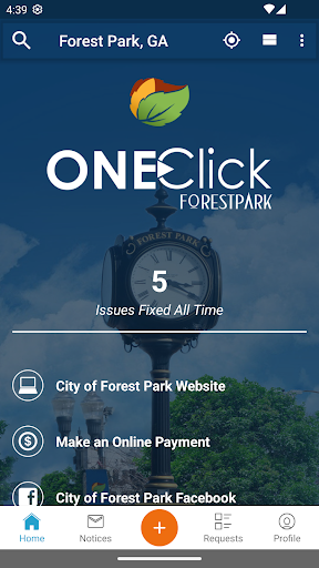 Android application ONEClick Forest Park screenshort