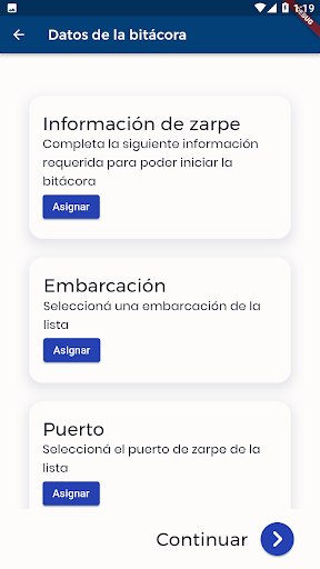 Bitácora Electrónica de Pesca Screen 2