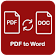 PDF to Word Converter, PDF Converter icon