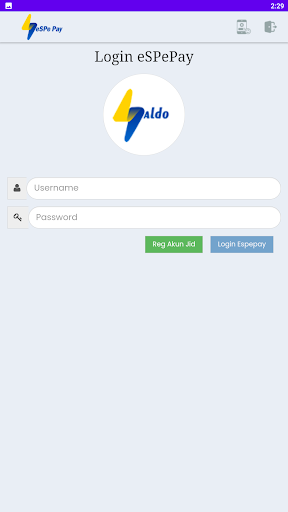 Android application espepay screenshort