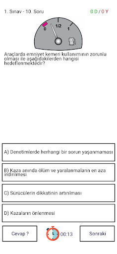 Ehliyet Sınavı 2023-2024 Screen 2