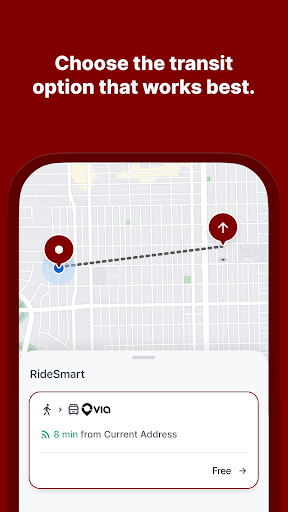 Screenshot of RideSmart by Via
