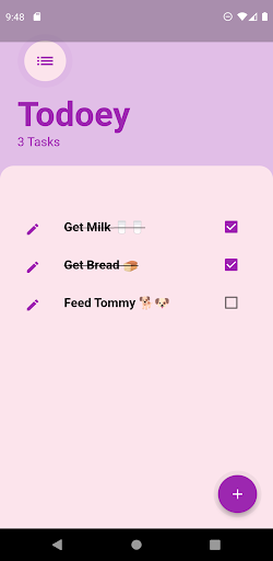 Todoey Screen 3
