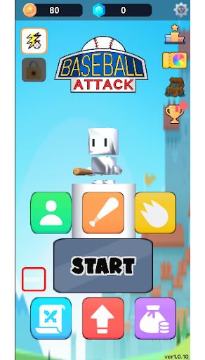 Android application Baseball Attack screenshort