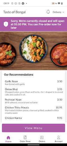 Taste of Bengal Screen 2
