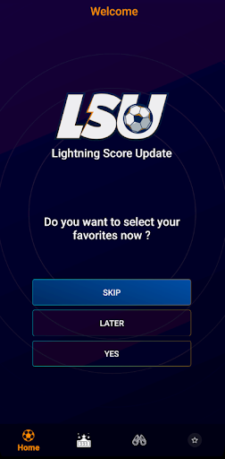 Android application Lightning Score Update (LSU) screenshort
