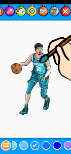 basketball color page