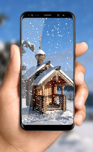 Snow Fall Live Wallpaper HD Screen 2