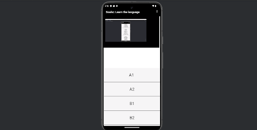 Soahc: Learn language Screen 3