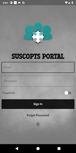 Android application SUSCopts Portal screenshort