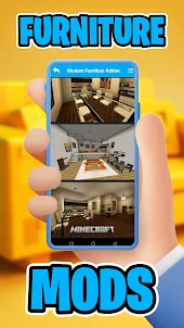 Minecraft PE 用の家具 Mod