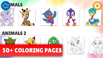 Game screenshot Kids coloring pages for kids hack